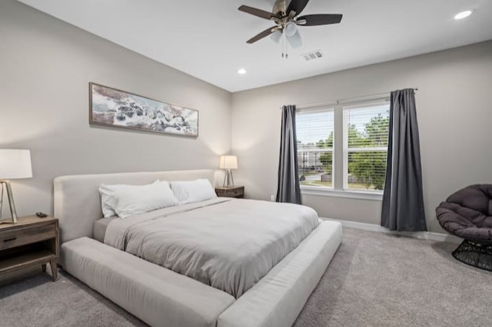 Inspected, guest-ready bedroom in a Houston townhome